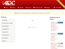Tablet Screenshot of beta.abcsur.info